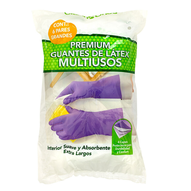 Clean Ones, Guantes para Limpieza 6 Pares, Varios Tamaños — Imagen 2 de 4