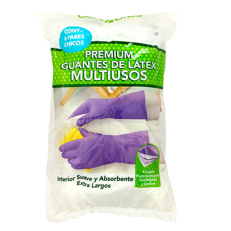 Clean Ones, Guantes para Limpieza 6 Pares, Varios Tamaños — Imagen 4 de 4