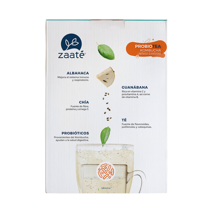Zaaté Té Verde kombucha Limonada Guanábana Chía 1 kg — Imagen 2 de 4