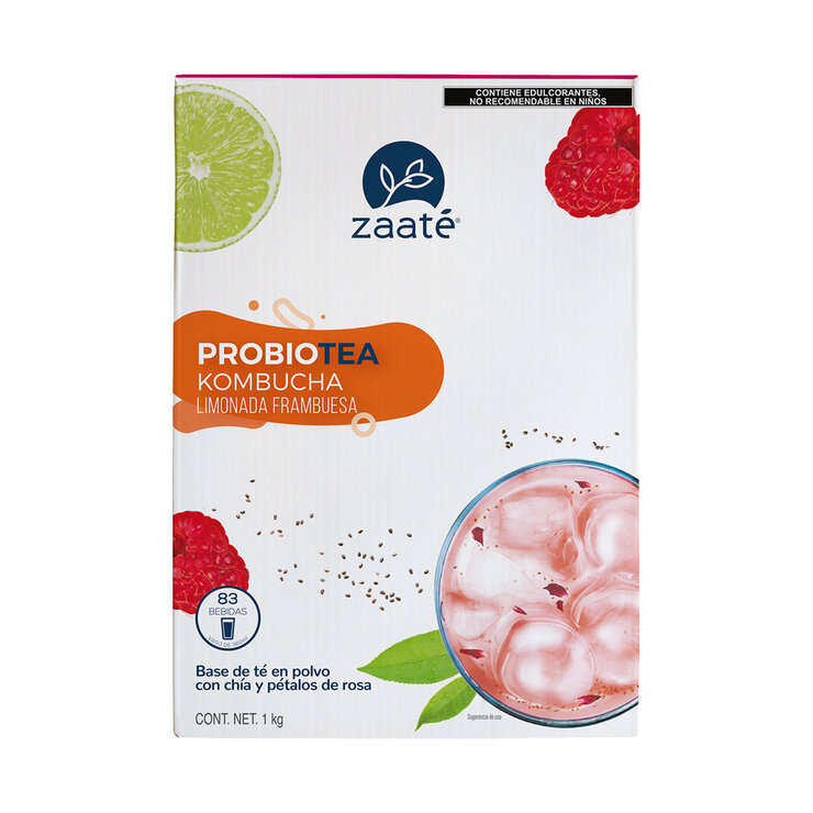 Zaaté Té Blanco Kombucha Limonada Frambuesa Chía 1 kg — Imagen 1 de 4