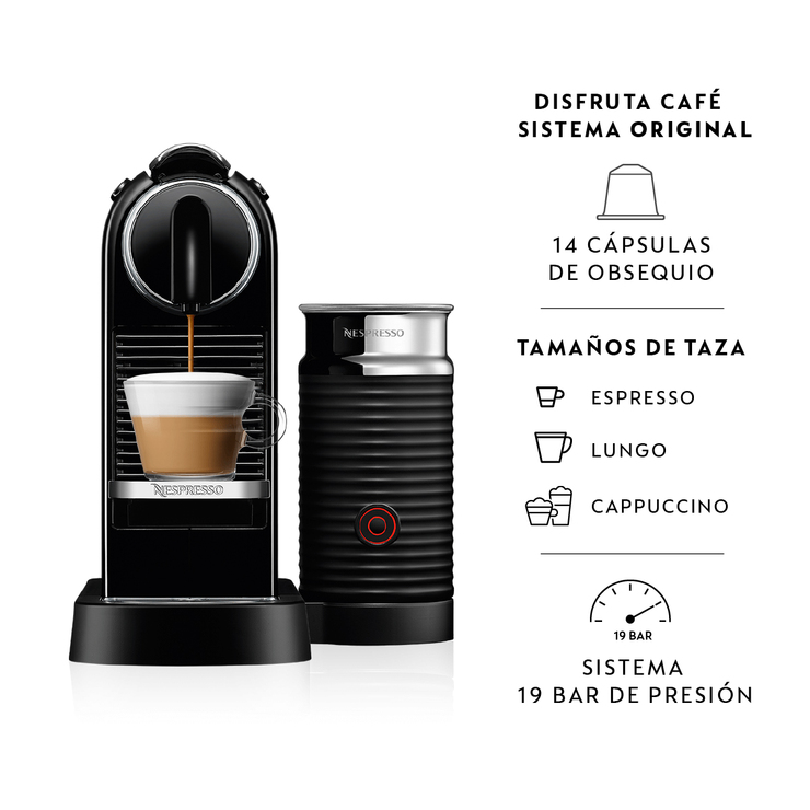 Nespresso, Citiz & Milk Cafetera + 14 Cápsulas — Imagen 3 de 4