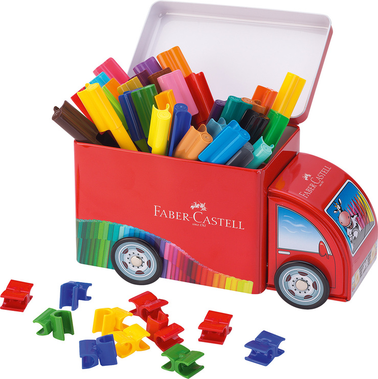 Faber-Castell camión con plumones connector — Imagen 1 de 4
