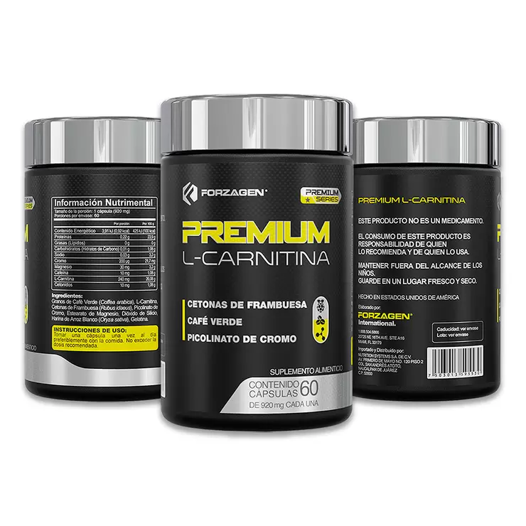 Forzagen Premium L-carnitina 60 cápsulas — Imagen 2 de 3