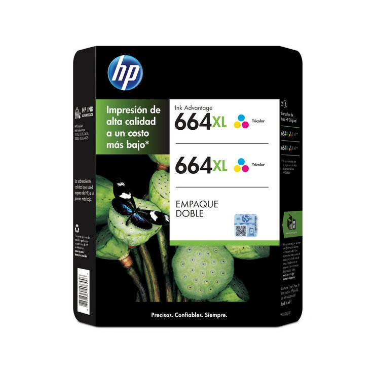 HP664 XL Cartucho de Tinta Tricolor — Imagen 1 de 4