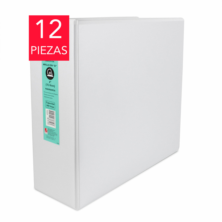 Wilson Jones Carpeta de 4 Pulgadas con 3 Arillos en D Color Blanco — Imagen 1 de 2