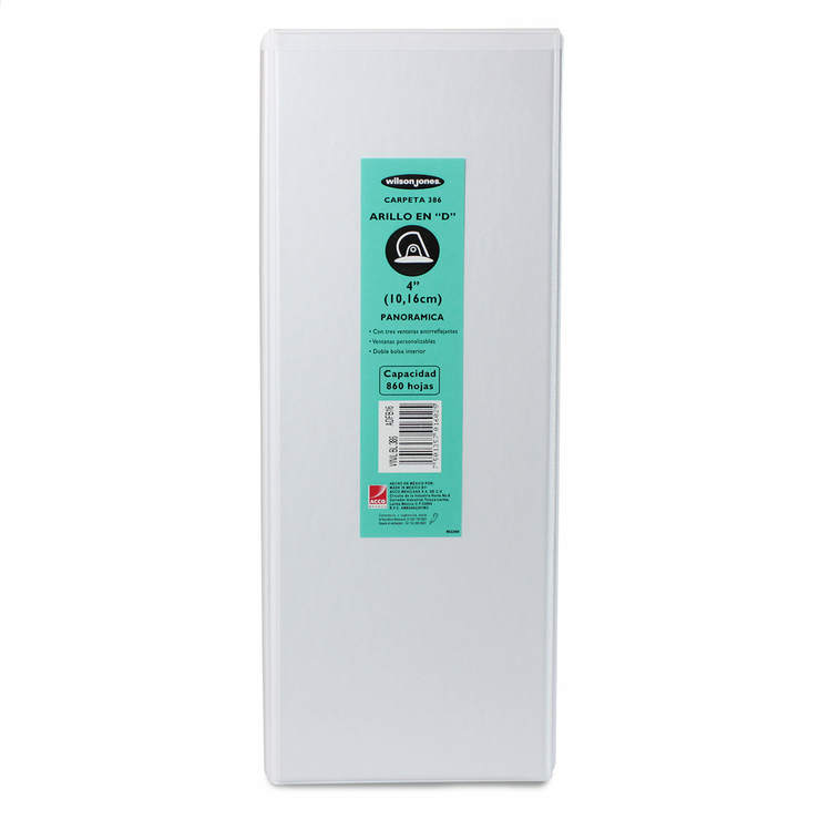 Wilson Jones Carpeta de 4 Pulgadas con 3 Arillos en D Color Blanco — Imagen 2 de 2