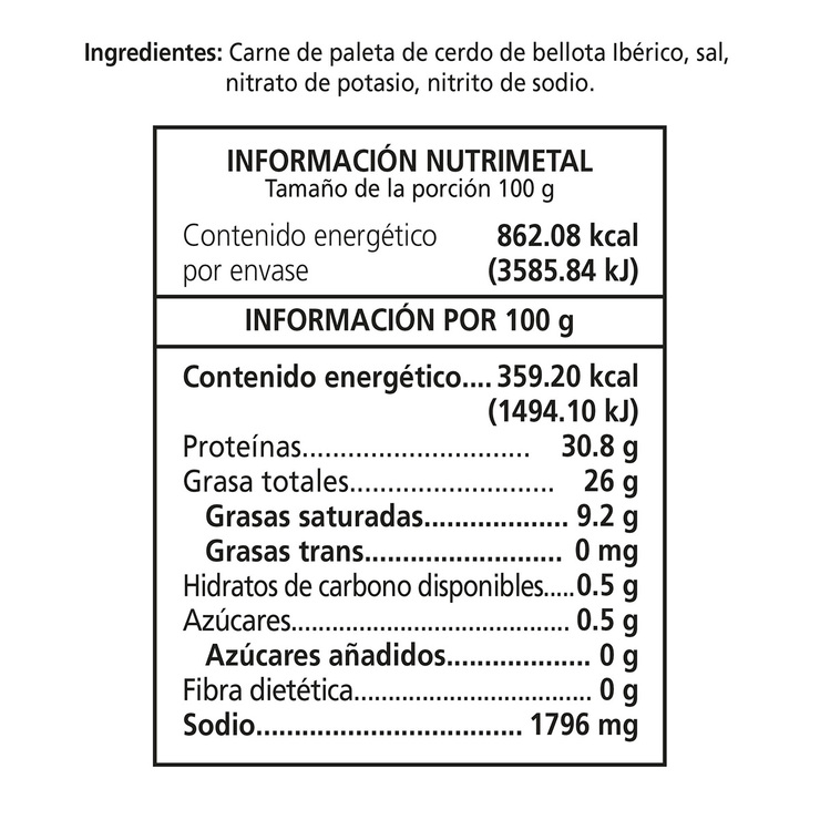 959 Jamón de Bellota 100% Ibérico 36 meses máximo 7 kg — Imagen 2 de 2