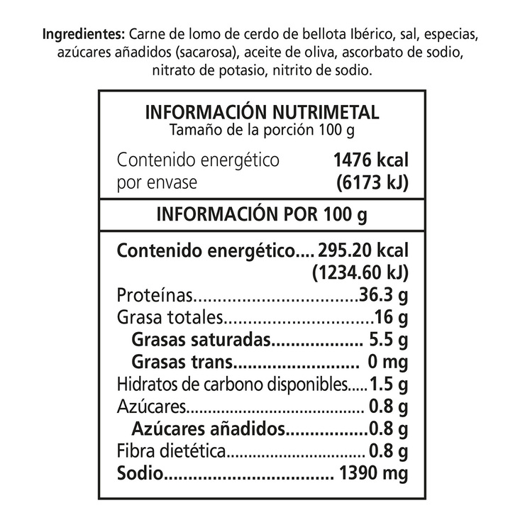 959 Lomo de Bellota 100% Ibérico 500 g — Imagen 2 de 2