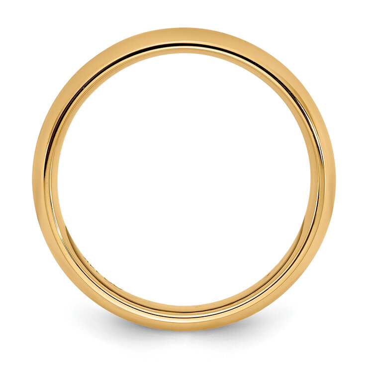 Argolla de Matrimonio, Comfort Fit, 5mm, Oro Amarillo de 14K, talla 10 — Imagen 2 de 4