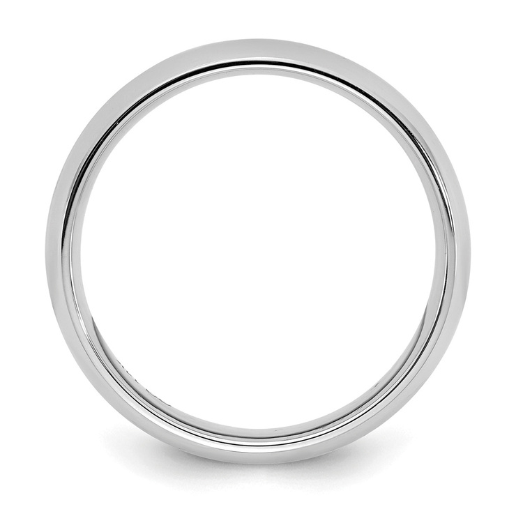 Argolla de matrimonio, 5mm, Comfort Fit, Oro Blanco 14 kt, Talla 10 — Imagen 3 de 4