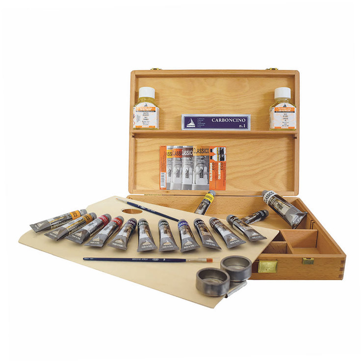 Studio Beechwood Set Pintura Óleo con Caja de Madera — Imagen 1 de 2