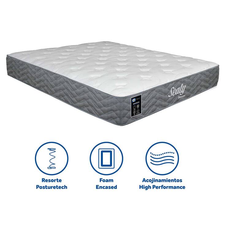 Sealy, Denver, colchón, queen size — Imagen 3 de 4