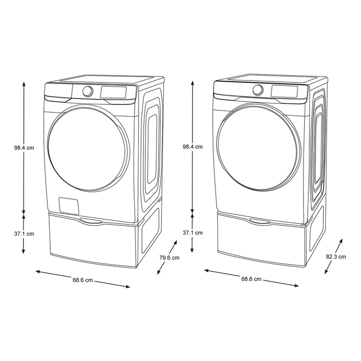 Combo de lavado de 22Kg / 24Kg con pedestal Samsung — Imagen 3 de 3