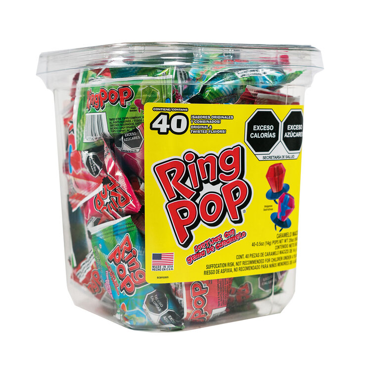 Ring Pop Anillos de Caramelo 40 pzas de 14 g — Imagen 3 de 3
