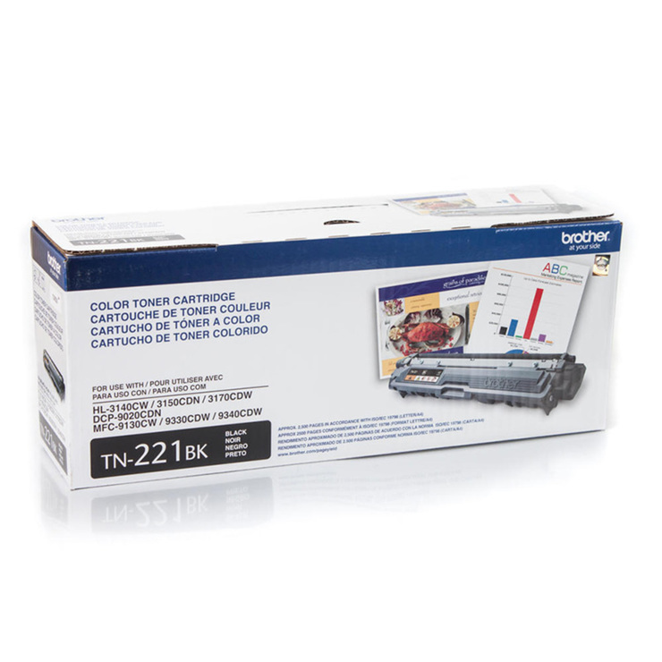 Brother Cartucho de Tóner TN221BK Color Negro — Imagen 2 de 3