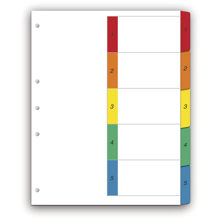 Wilson Jones Separadores 5 Divisiones Formato Vertical — Imagen 2 de 2