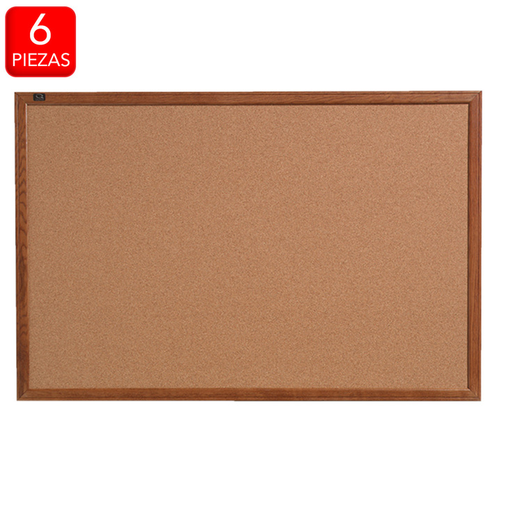 Quartet Pizarrón de Corcho de 60 cm x 90 cm con Marco de Madera — Imagen 1 de 3