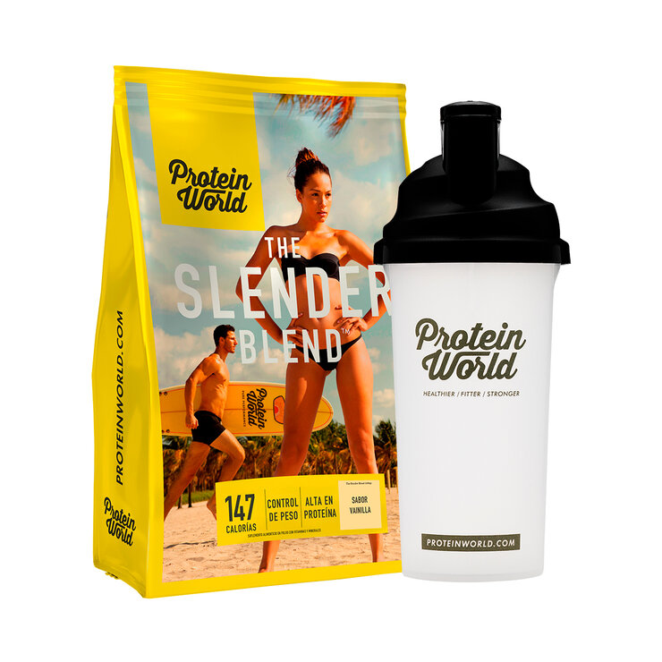 Bebida a Base de Proteína Sabor Vainilla, Protein World Slender 1.2 kg — Imagen 1 de 3