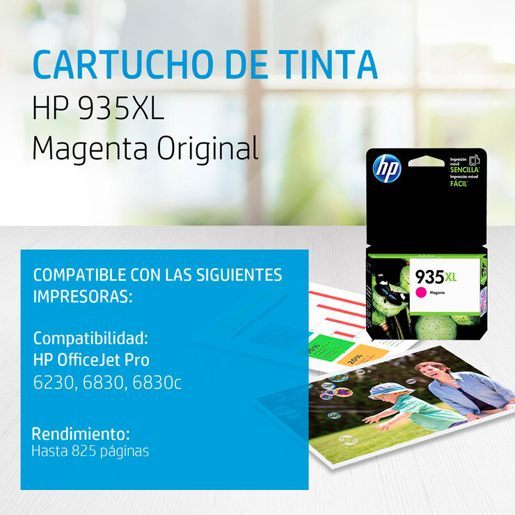 HP 935XL cartucho de tinta magenta — Imagen 2 de 4