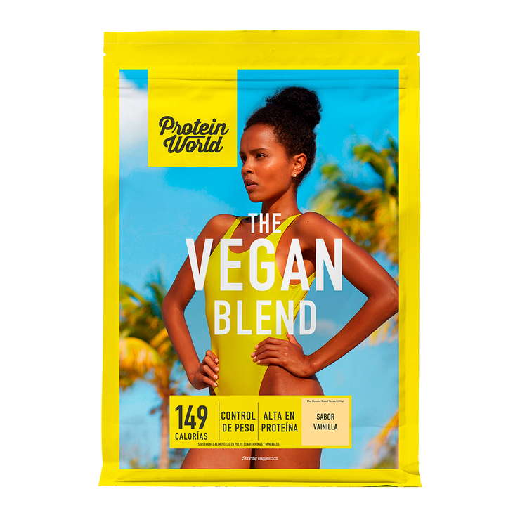 Proteína Vegana en Polvo Sabor Vainilla, Protein World, 1.2 kg  — Imagen 3 de 3