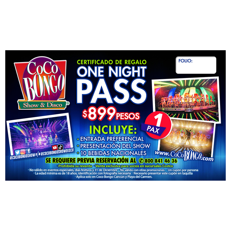Coco Bongo Show & Disco Cancún o Playa del Carmen, One Night Pass — Imagen 1 de 4