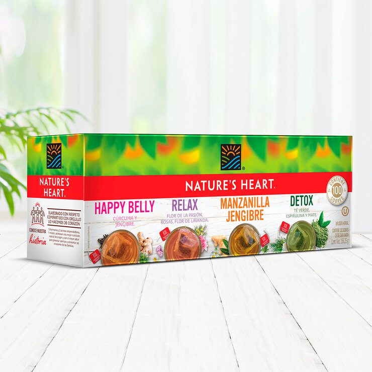 Nature´s Heart Kit de Tés 100 sobres de 1.5 g cada uno — Imagen 2 de 3