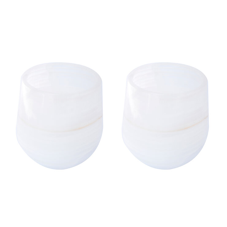 Luhom Juego de 2 Vasos de Ónix Blanco — Imagen 2 de 2