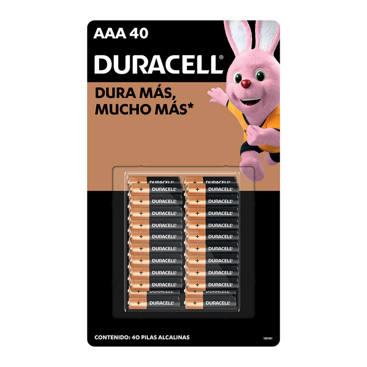 Duracell, Pilas Alcalinas AAA de 40 piezas — Imagen 1 de 2