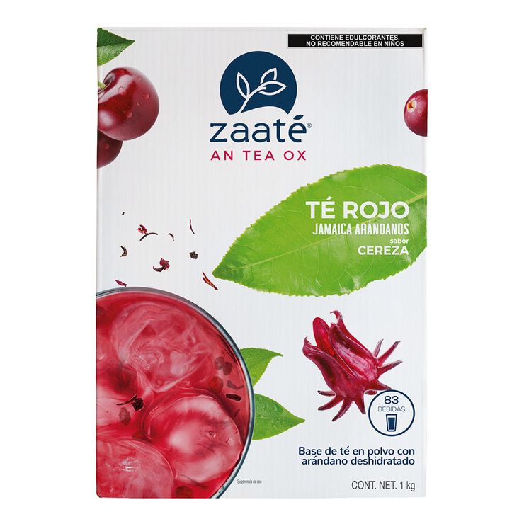 Zaaté Té Rojo Tisana Jamaica Arándano Sabor Cereza 1 kg — Imagen 1 de 4