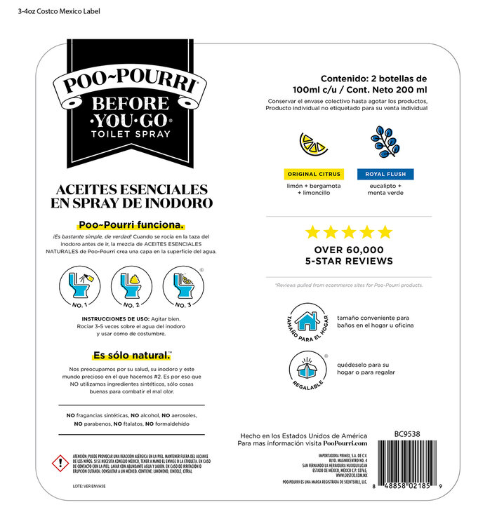  Poo Pourri Before You Go Spray para Inodoro 2 pzas  — Imagen 2 de 2