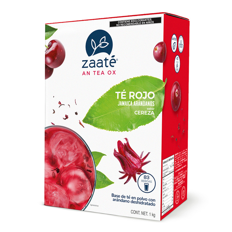 Zaaté Té Rojo Tisana Jamaica Arándano Sabor Cereza 1 kg — Imagen 3 de 4