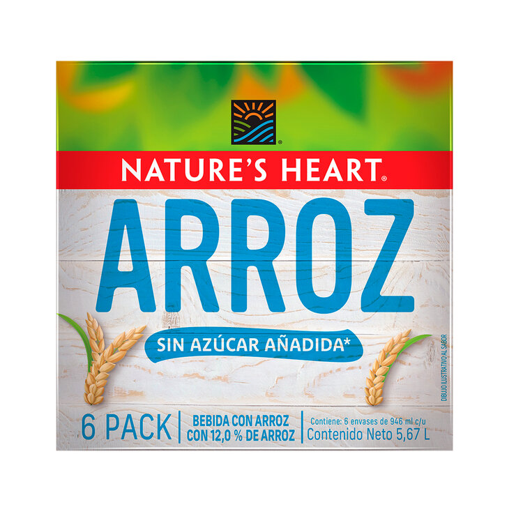 Nature's Heart Bebida Vegetal con Arroz 6 pzas de 946 ml — Imagen 1 de 4