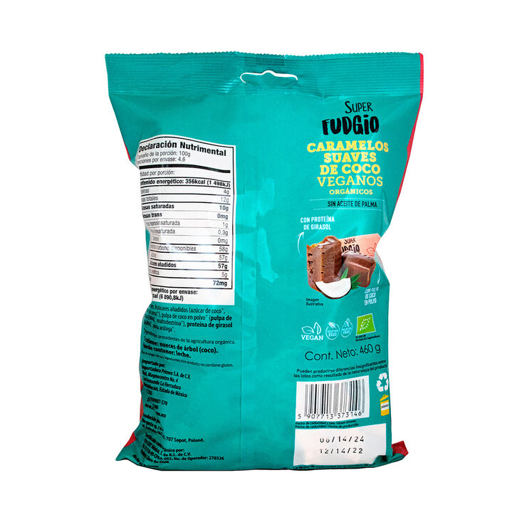 Super Fudgio Caramelos Suaves de Coco 460 g — Imagen 2 de 2