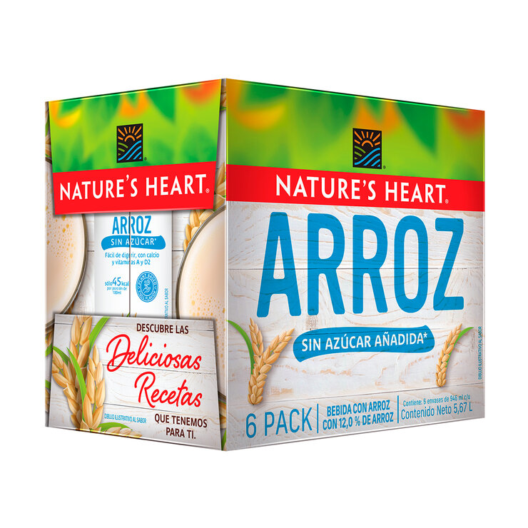 Nature's Heart Bebida Vegetal con Arroz 6 pzas de 946 ml — Imagen 4 de 4