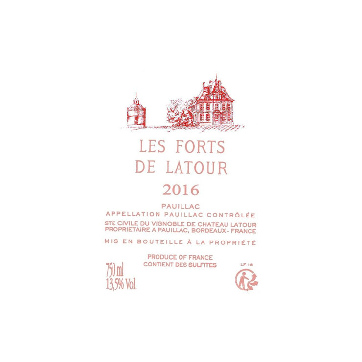 Vino Tinto Les Forts de Latour 2016 750ml — Imagen 2 de 3