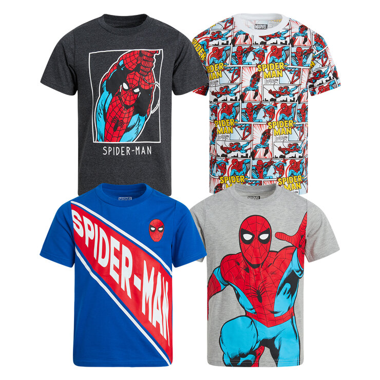 Varias licencias Playera 4 piezas para Niños y Niñas Varias Tallas y Colores — Imagen 3 de 4