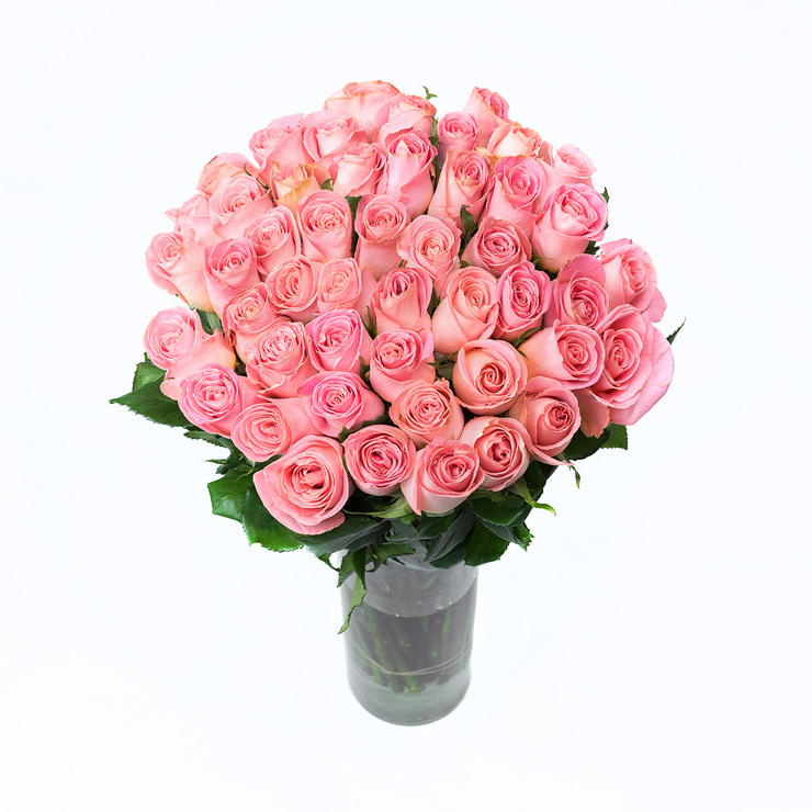 Chiltepec, Bouquet de 48 Rosas Color Rosa — Imagen 2 de 3