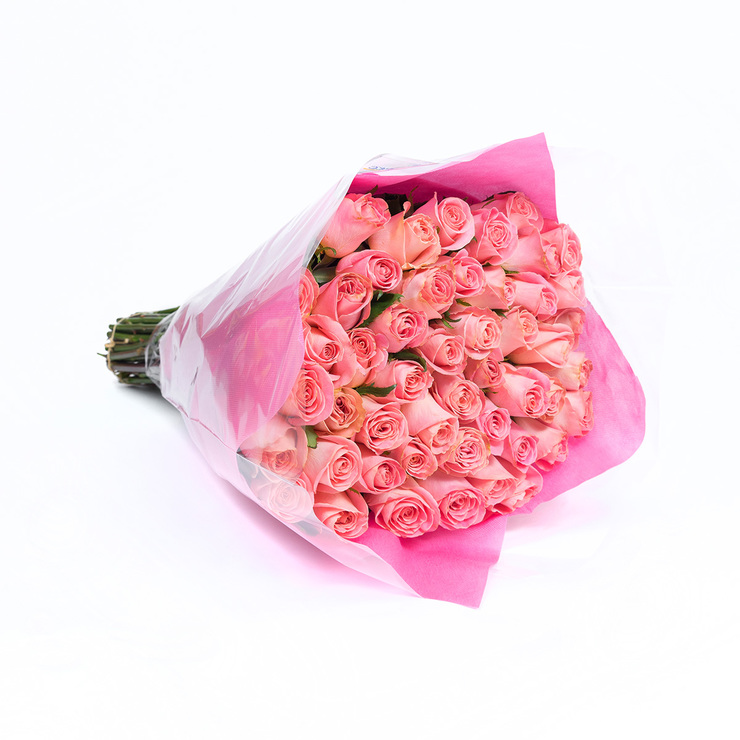 Chiltepec, Bouquet de 48 Rosas Color Rosa — Imagen 3 de 3