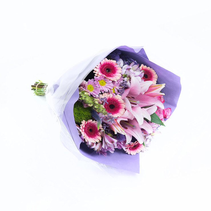 Chiltepec, Bouquet Mixto en Tonos Morados — Imagen 3 de 3