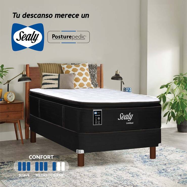 Sealy, Limited, colchón y box, Individual — Imagen 1 de 4