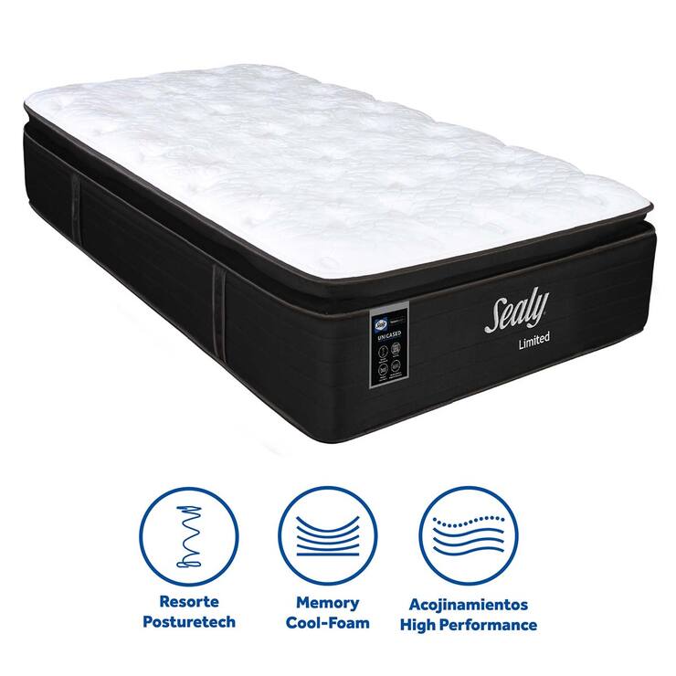Sealy, Limited, colchón y box, Individual — Imagen 4 de 4