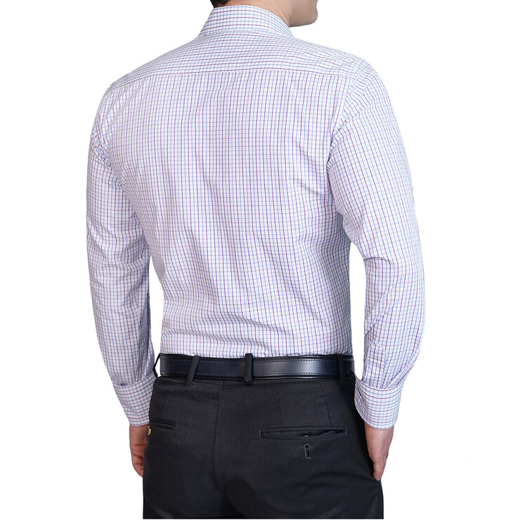 Emporio Colombo, Camisa Vestir Caballero, Corte Slim y/o Regular, Cuadros Bicolor — Imagen 2 de 3