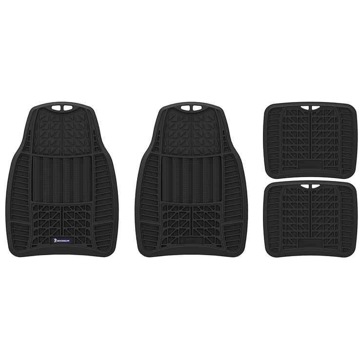 Michelin Tapetes de Hule Negro para Automóvil 4 Piezas — Imagen 2 de 3