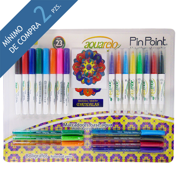 Azor set plumas & plumones para mandalas — Imagen 1 de 3