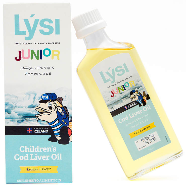 LYSI JR Aceite de Higado de Bacalao para niños Sabor Limón — Imagen 1 de 3