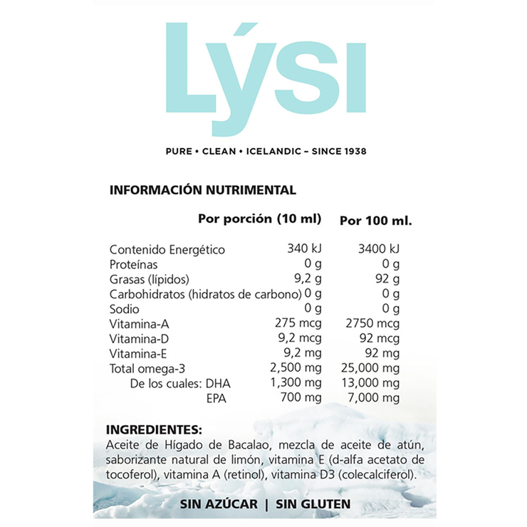 LYSI JR Aceite de Higado de Bacalao para niños Sabor Limón — Imagen 3 de 3