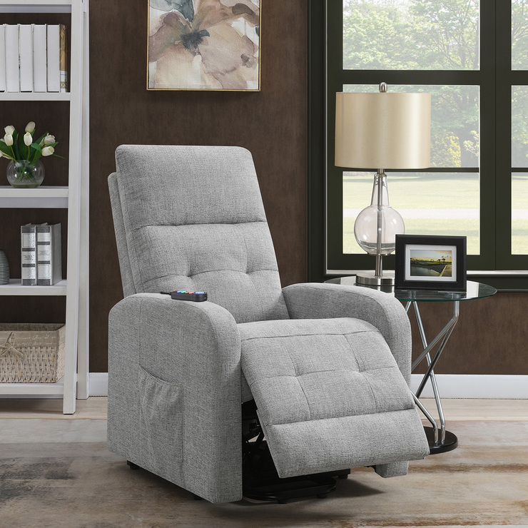 Coaster, Reclinable Eléctrico Kauai, Color Gris  — Imagen 1 de 4