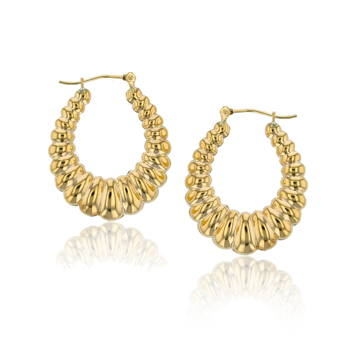 Aretes, Arracadas de Oro Amarillo de 14kt — Imagen 1 de 3