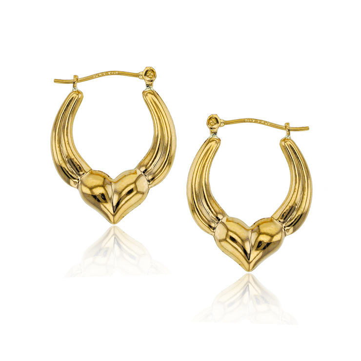 Aretes, Arracadas de Oro Amarillo de 14kt — Imagen 1 de 3