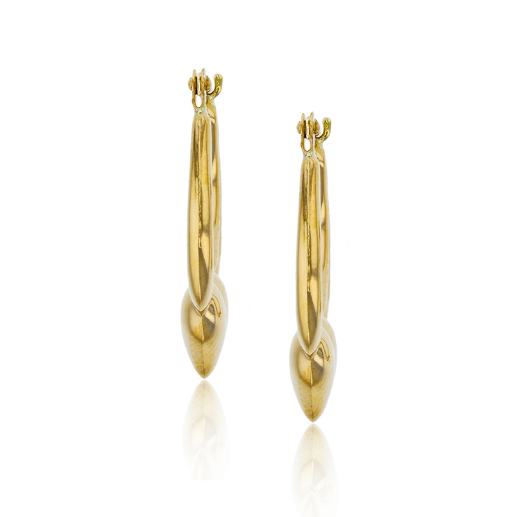 Aretes, Arracadas de Oro Amarillo de 14kt — Imagen 2 de 3